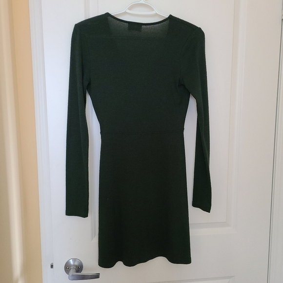 Wilfred free dark green long sleeved cocktail dress - Picture 4 of 6